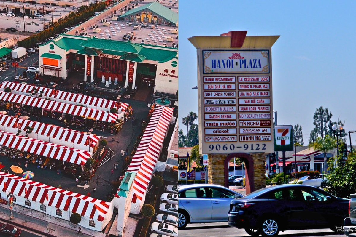 Bảng hiệu tiếng Việt san sát trên đại lộ Bolsa, Little Saigon